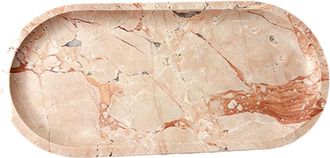 OEM Organizador De Ba&ntilde;o En Piedra Rosa Rojiza, 30x15cm