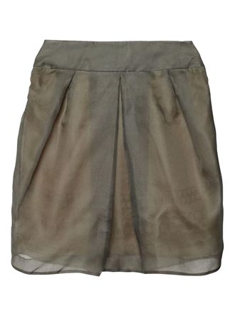 Valentino Garavani silk skirt - women - Silk - L - Grey
