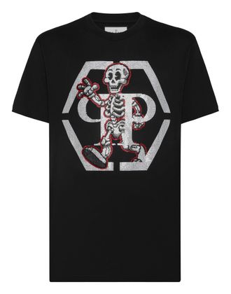 Philipp Plein T-Shirt Ronde Hals Skeleton