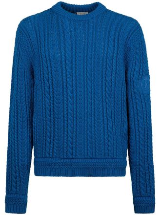 Bally cable-knit cotton jumper - men - Cotton - 52 - Blue