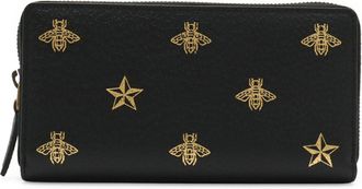 Gucci Black Leather Long Wallet (Bi-Fold) (Pre-Owned)