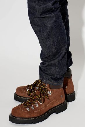 Dsquared2 Canadian Leather Shoes, Mens, Brown