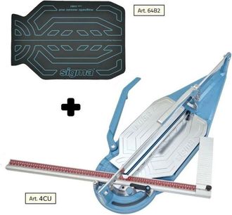 Sigma Cortador Azulejos 4cu Cm 84 Grabado A Traccion + Estera Para Mosaico 64b2