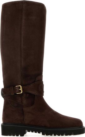 Valentino Garavani Brown Solid Signature Boots