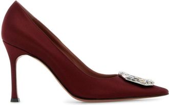 Amina Muaddi Pumps Camelia 90mm - Rosso