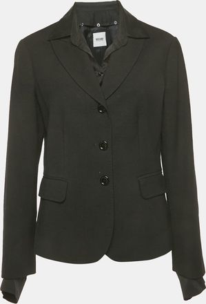 Moschino Moschino Cheap and Chic Black Crepe Detachable Collar Blazer L