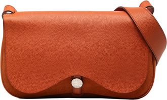 Herm&egrave;s Pre-owned Womens Vache Liege And Toile Sac Colorado Pm - Tan Leather - One Size