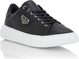 Philipp Plein Leather Lo-Top Sneakers Iconic Plein Unisex in Black at Nordstrom, Size 35