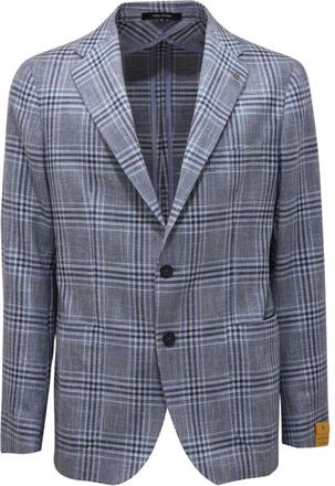 Tagliatore Heren, Jassen, Blauw, Maat: XL Zijde