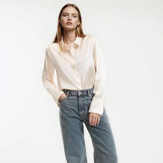 La Redoute Collections Hemd in zijde met lange mouwen
