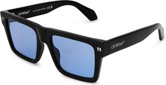 Off-white Mens Accessories Off White Uv Protection Round Sunglasses in Black/Blue - One Size