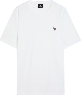 Paul Smith T-shirt in cotone con logo Zebra di Ps By Paul Smith