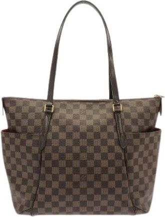 Louis Vuitton Pre-owned Totally Damier Tote Bag - Dames - Vintage Shopper - Bruin - ONE Size - Vintage