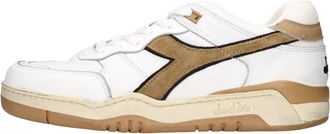 Diadora B.560 Used - Heren - Sneakers - Wit - 41 EU - Leer - Schoenen