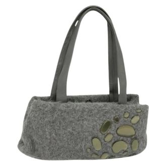 Bottega Veneta Pre-owned Handbags, female, Gray, Size: ONE SIZE Pre-owned Vintage Hand Bag