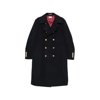 Brunello Cucinelli Double-breasted Crest-button Coat