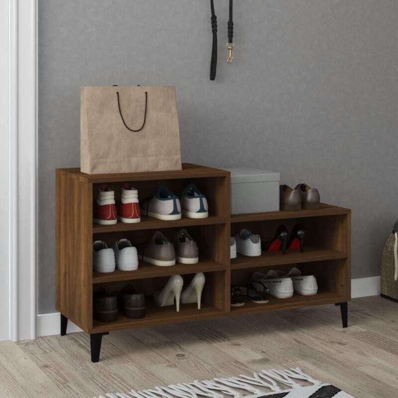 Scarpiera | Mobile Porta Scarpe Bianco Lucido 70x36x60 cm in Legno
