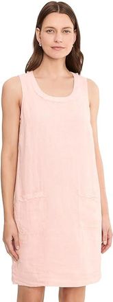 Tommy Bahama Two Palms Patch Pocket Dress Womens Dress Light Salmon : LG (US 12-14), Linen