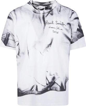 Paul Smith Bedruikt T-shirt - Heren - T-shirts - Wit - L - Katoen - Tops