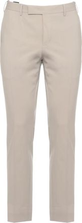 Pantaloni Torino Slim-fit Pantalon - Heren - Slim Fit Broeken - Beige - 3XL - Wol - Broeken