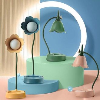 OEM L&aacute;mpara De Escritorio Led Regulable 3 Temperaturas Color Y Sensor T&aacute;ctil, Recargable Y Brazo Flexible, L&aacute;mpara Mesilla Usb Leer Y Aprender, Rosa