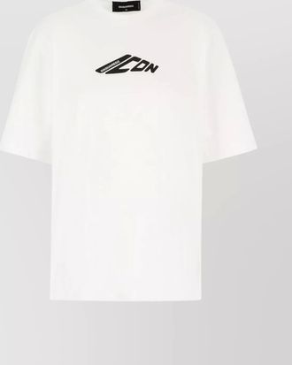 Dsquared2 ribbed oversized cotton t-shirt