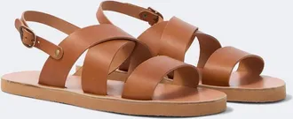 Ancient Greek Sandals Miltos leather slingback sandals