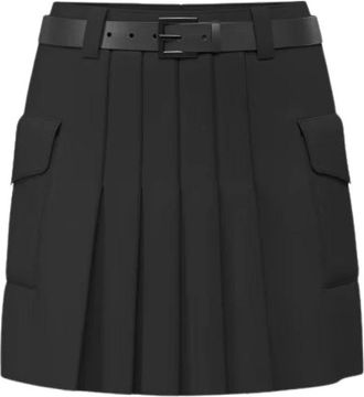 Guess Gonna Corta Rokje - Dames - Korte rokken - Zwart - XS - Polyester - Rokken