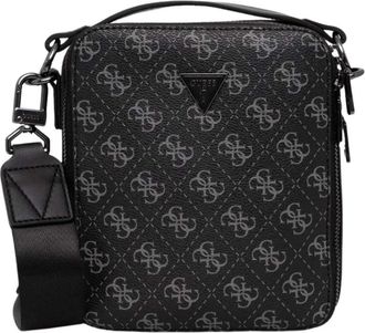 Guess Torino Heuptas - Heren - Schoudertassen - Zwart - ONE Size - Leer - Tassen