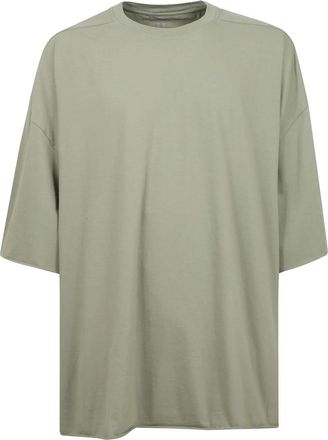 Rick Owens Oversized Streetwear T-shirt - Heren - T-shirts - Groen - ONE Size - Katoen - Tops
