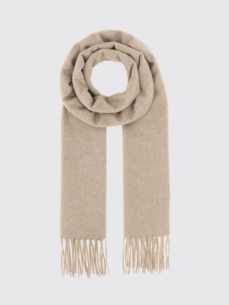 Max Mara Sciarpa Dalia in puro cashmere con monogram e bordi sfrangiati