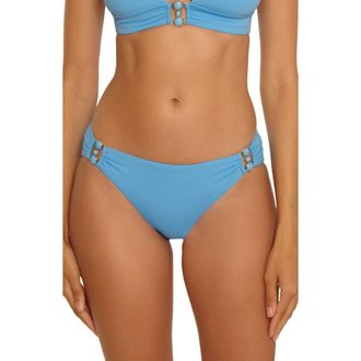 BECCA by Rebecca Virtue Marble Canyon Ring Hipster Bikini Bottoms in Sky Blue at Nordstrom, Size X-Small