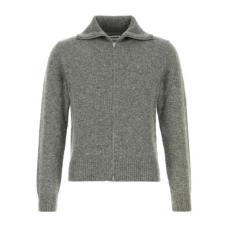 Jil Sander Cardigans, male, Gray, Size: XL Wool Blend Cardigan