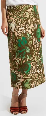 La DoubleJ Pencil Skirt Anemone Pink Olive at Nordstrom, Size X-Large
