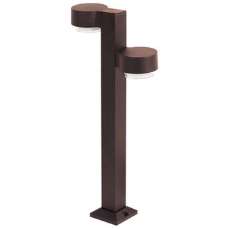 Beliani L&aacute;mpara De Bolardo De Jard&iacute;n Exterior Moderno 60 Cm De Aluminio Led Marr&oacute;n Tordera
