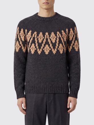 Dondup Maglia girocollo in lana con motivo jacquard astratto