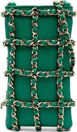 Chanel 2020 Tech Me Out Clutch with Chain crossbodytas - Groen
