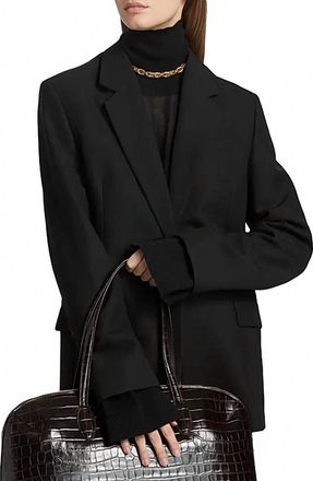 Toteme Tailored Long Sleeve Blazer In Black