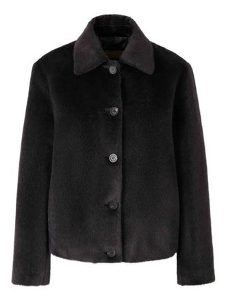 PESERICO button jacket - women - Wool/Polyester - 40 - Black