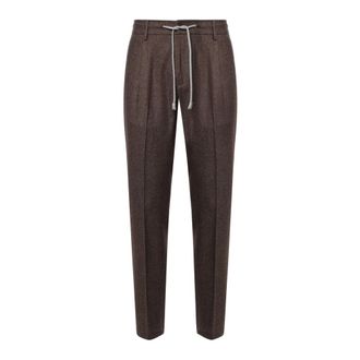 Eleventy Pantaloni slim-fit - - Trousers - Uomo - Marrone - W31