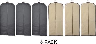 J&V Textiles 6-Pack Suit & Dress Bags