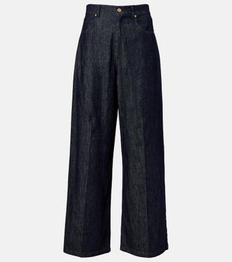 Max Mara Lavinia high-rise wide-leg jeans