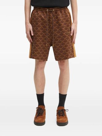 A Bathing Ape Shorts con stampa - Marrone