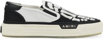 Amiri White/Black Skel Top Slip On Sneakers