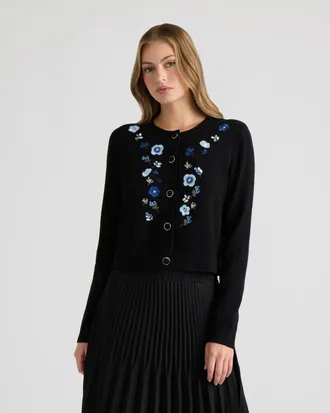 NVLT Womens Cardigan with Embelishments
