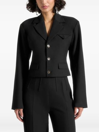 Manière De Voir Blazer crop Prisca - Nero