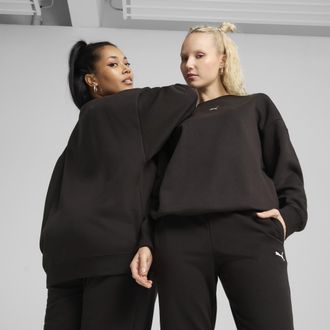 Puma Girocollo oversize Essentials da donna, Abbigliamento, Nero, XL