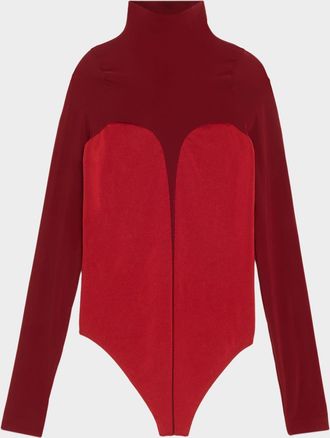 Wolford Corset-Effect Long-Sleeve Bodysuit