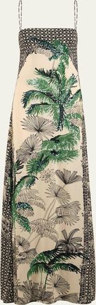 Johanna Ortiz Simbologis Floral Sleeveless Maxi Dress