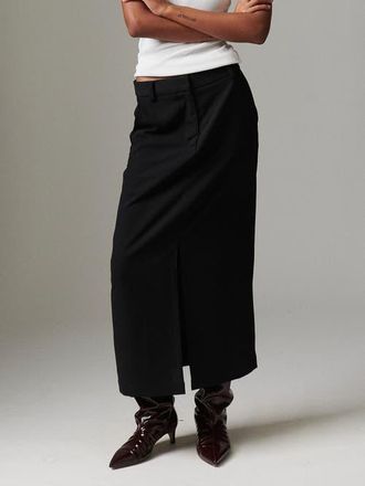 Day Birger Et Mikkelsen Anno Front Slit Pencil Skirt in Black at Nordstrom, Size 12